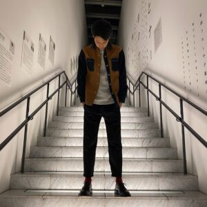 Ryo　 Instagram - 虫さんとの岡山の旅行の旅で買ったデニムジャケットとGUのシェフパンツです。
シェフパンツは緩くて楽だし丈感めっちゃお洒落。
#PR　#GUPR　#gu_for_all
